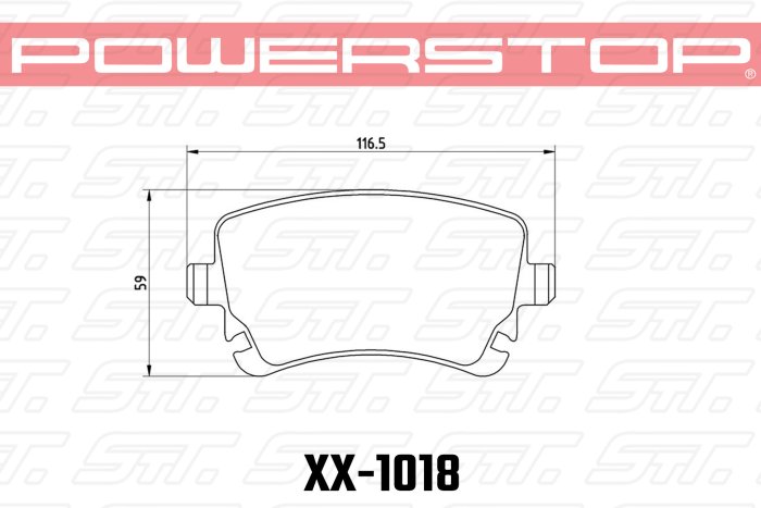 Колодки тормозные 23-1018 PowerStop Z23 задние VAG A6 C5, C6; A4 B6, B7;