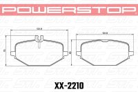 Колодки тормозные 26-2210 PowerStop Z26 задние MB GLE, GLS 167, G W463