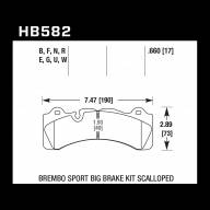 Колодки тормозные HB582B.660 HAWK HPS 5.0; 17mm - Колодки тормозные HB582B.660 HAWK HPS 5.0; 17mm