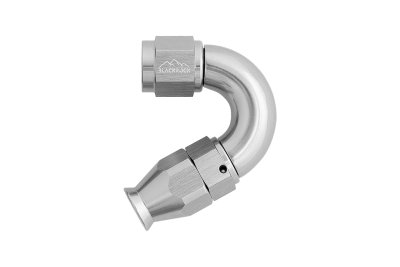 - 4 AN (4AN AN4) фитинг 150° D-04 Full Flow BLACKROCK LAB T04-150-3Ti под тефлоновый шланг