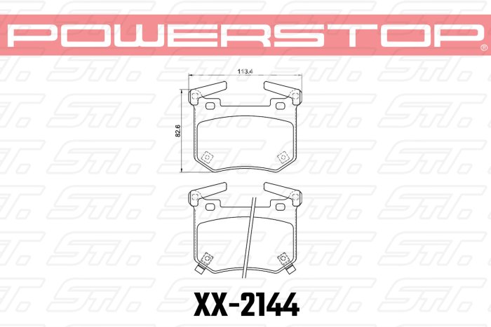 Колодки тормозные 23-2144 PowerStop Z23 задние KIA STINGER; GENESIS G70;