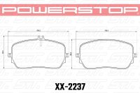 Колодки тормозные 26-2237 PowerStop Z26 перед MB GLE, GLS 167;