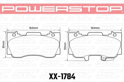 Колодки тормозные 23-1784 PowerStop Z23 передние FORD Mustang Performance R-Package, 2014-&gt;