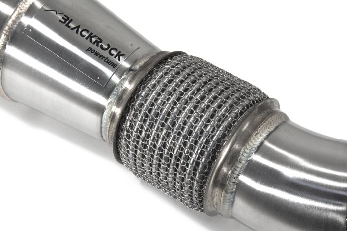 Приемная труба (даунпайп) с мидпайпом BlackRock Lab TY-DP-0016 Toyota Yaris GR