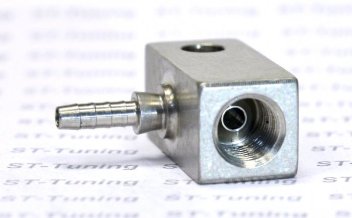 Фитинг Goodridge crimp-M10x1, обратный конус, 90 град. D-03 нержавейка, SP-202