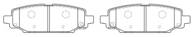 Колодки тормозные 36-6005 PowerStop Z36 задние Jeep WRANGLER IV 2017->