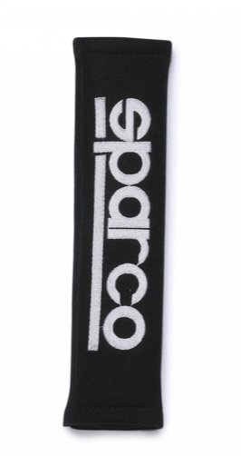 Накладки на ремень безопасности 2" тюнинг, SPARCO, 2 шт, черные, 01090R3NR