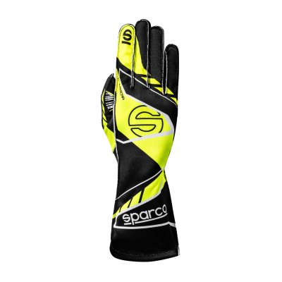 Перчатки для картинга SPARCO K-ARROW+ FIA, черный/желтый, размер 10, BKG0003B0K08010