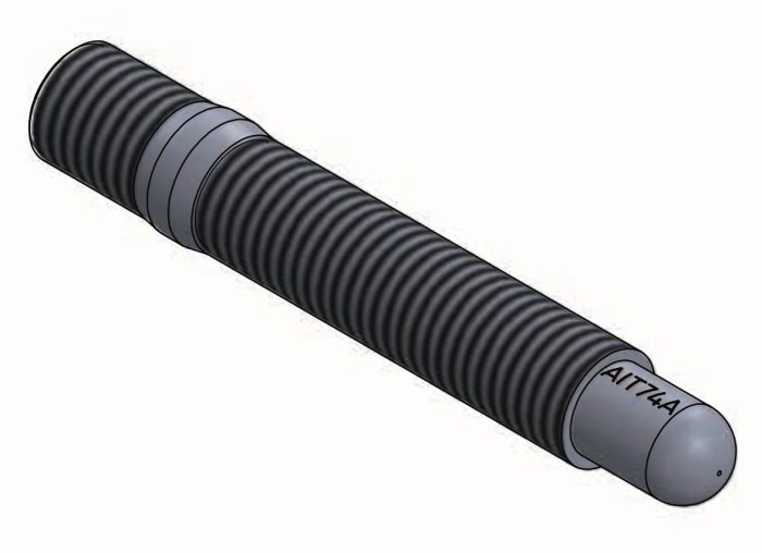 Шпилька колёсная, резьбы: ступица M12 x 1.5 mm, гайка M12 x 1.25 mm; L=86mm, A.I. TECH AIT-86B