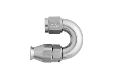 - 4 AN (4AN AN4) фитинг 180° D-04 Full Flow BLACKROCK LAB T04-180-3Ti под тефлоновый шланг