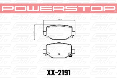 Колодки тормозные 23-2191 PowerStop Z23 задние INFINITI QX50 II, QX55 I