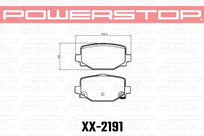 Колодки тормозные 23-2191 PowerStop Z23 задние INFINITI QX50 II, QX55 I