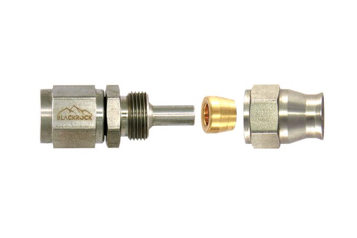 - 4 AN (4AN AN4) фитинг прямой 60 серия BLACKROCK LAB T04-001-6 нерж сталь (600 серия)