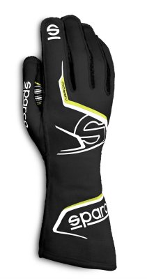 Перчатки для картинга SPARCO ARROW, черный/желтый, размер 11, 00255711NRGF