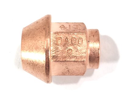 Гайка колёсная посадка конус, резьба M12 x 1.25 mm; сталь, медное покрытие; A.I. TECH AIT AIT-DADO-9