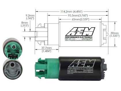 Бензонасос 340 л/ч, компакт, с установочным комплектом AEM 50-1215