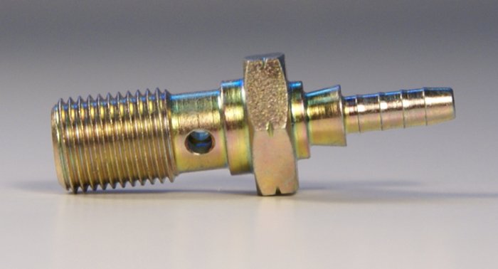Болт (штуцер) crimp для banjo переход на шланг D-03 M10x1 сталь, Goodridge S492-31Z1