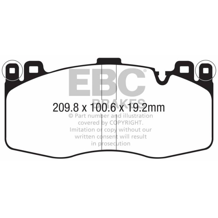 Колодки тормозные DP42370R EBC Yellowstuff перед BMW X5M F85; X6M F86