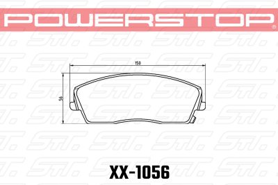 Колодки тормозные 23-1056 PowerStop Z23 передние Dodge Challenger 2007-&gt; ; Chrysler 300C 2010-&gt;