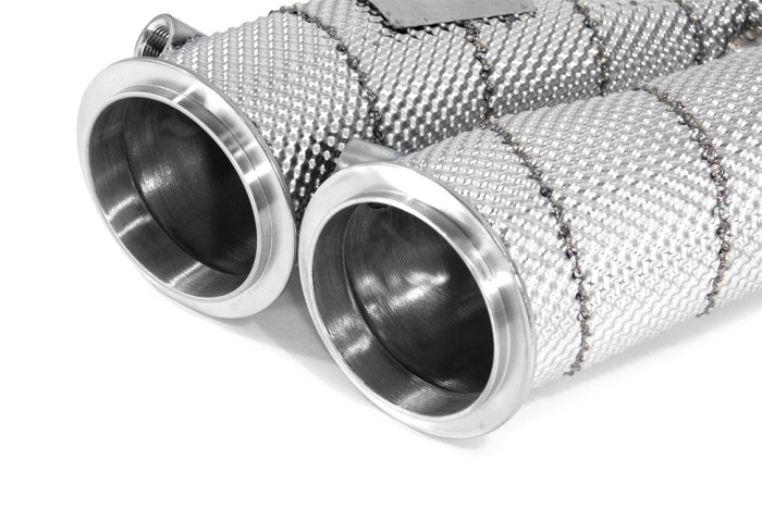 Приемные трубы (даунпайпы) HeatShield Catless BMW-DP-0081 BlackRock BMW S55 M2Comp/M3/M4 F80/F82/F87