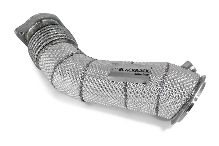 Приемные трубы (даунпайпы) HEATSHIELD Catless BMW-DP-0081 BlackRock BMW S55 M2Comp/M3/M4 F80/F82/F87