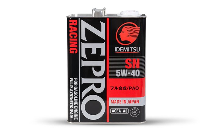 Масло моторное IDEMITSU ZEPRO RACING  5W40 SN 4L