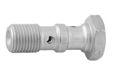 Болт (штуцер) двойной для banjo M10x1 L=28 mm сталь, Goodridge 993-03-31SZ1