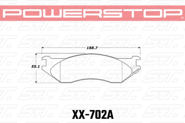 Колодки тормозные 23-702A PowerStop Z23 передние LINCOLN / DODGE / FORD