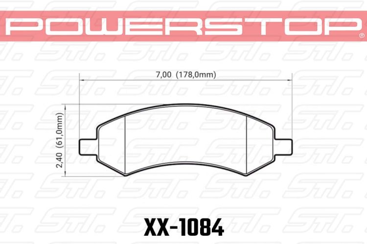 Колодки тормозные 36-1084 PowerStop Z36 перед DODGE RAM 1500, DURANGO