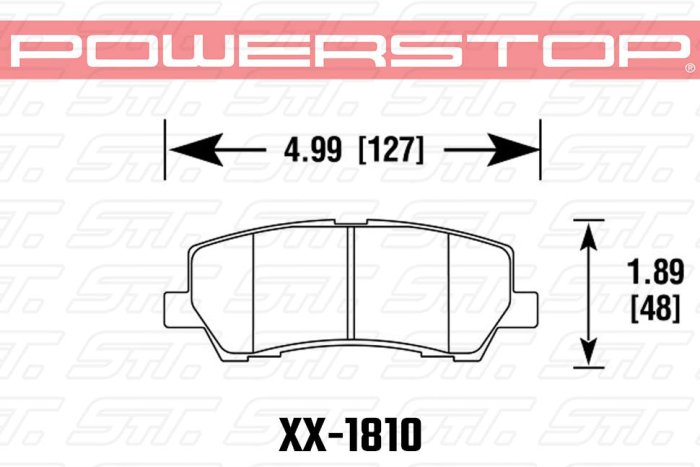 Колодки тормозные 23-1810 PowerStop Z23 задние Ford Mustang VI 2015->