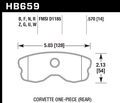 Колодки тормозные HB659Z.570 HAWK Perf. Ceramic