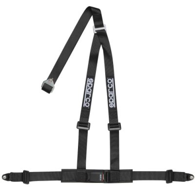 Ремень безопасности SPARCO 3 точки, 2&quot;, болты, ECE, чёрный, 04608BV1NR