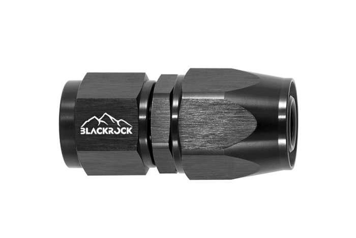 - 8 AN (8AN AN8) фитинг прямой K90 серия, BLACKROCK LAB ЧЁРНЫЙ, K08-001-9BK