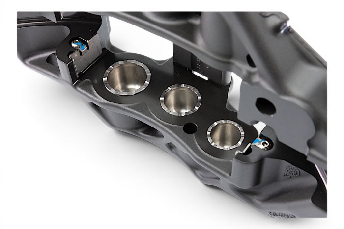 Суппорт AP Racing CP9668-2S7L Pro5000R Radi-CAL 6 поршней; 25mm толщина колодки