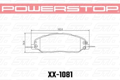 Колодки тормозные 23-1081 PowerStop Z23 перед Mustang 2008-&gt;