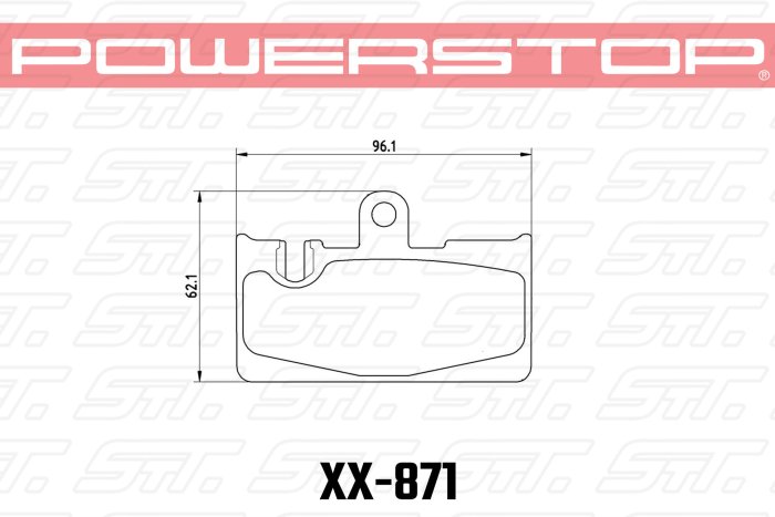Колодки тормозные 23-871 PowerStop Z23 задние Toyota Celsior 4.3 UCF3; Lexus LS430 UCF30
