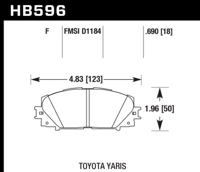 Колодки тормозные HB596B.690