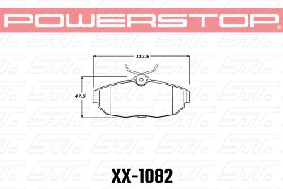 Колодки тормозные 23-1082 PowerStop Z23 задние Mustang 2008-&gt;