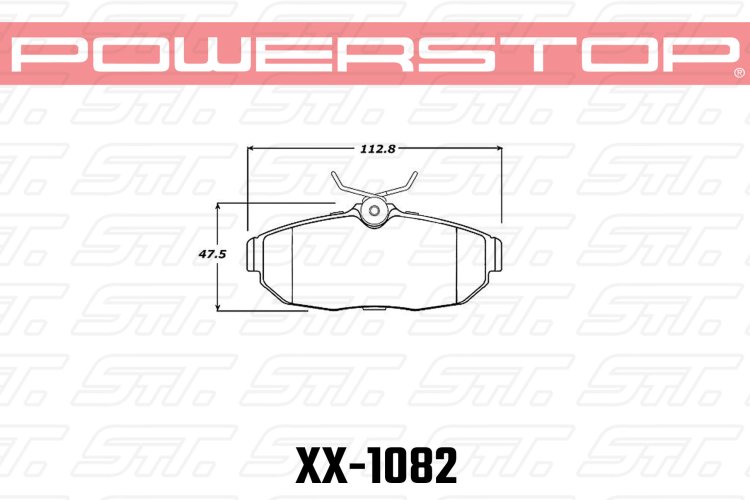 Колодки тормозные 23-1082 PowerStop Z23 задние Mustang 2008->