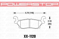 Колодки тормозные 36-1120 PowerStop Z36 задние Hummer H3