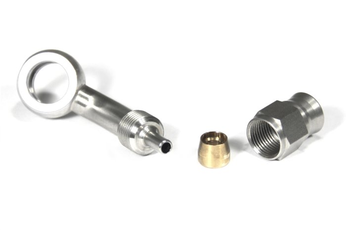 Фитинг banjo d10 mm, 45° D-03 нерж сталь B03-3D10, BLACKROCK LAB 