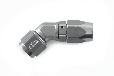 - 8 AN (8AN AN8) фитинг 45°, кованый, BLACKROCK LAB A08-045-6Ti