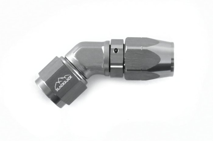 - 8 AN (8AN AN8) фитинг 45°, кованый, BLACKROCK LAB A08-045-6Ti