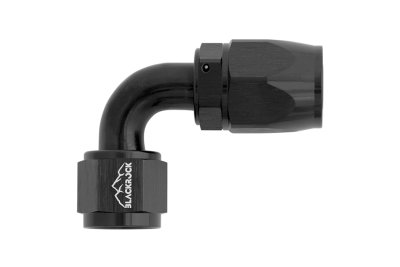 - 8 AN (8AN AN8) фитинг 90°, K90 серия, BLACKROCK LAB ЧЁРНЫЙ, K08-090-9BK