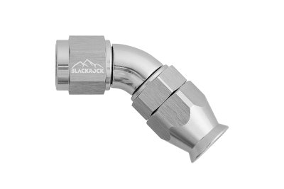 - 6 AN (6AN AN6) фитинг 45° Full Flow BLACKROCK LAB T06-045-3Ti под тефлоновый шланг (600 серия)