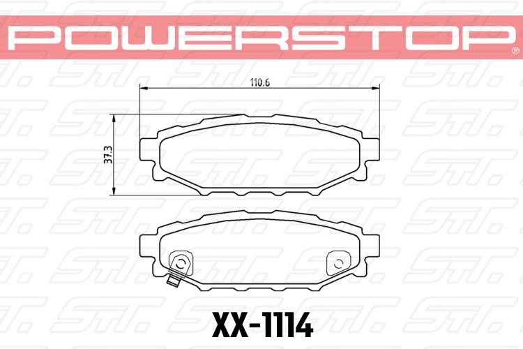 Колодки тормозные 23-1114 PowerStop Z23 задние Subaru BR-Z, Forester SG, SH, Impreza GH, Legacy