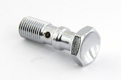 Болт (штуцер) двойной для banjo AN-03, 3/8x24 L=30 mm сталь хром Goodridge 773-03CH