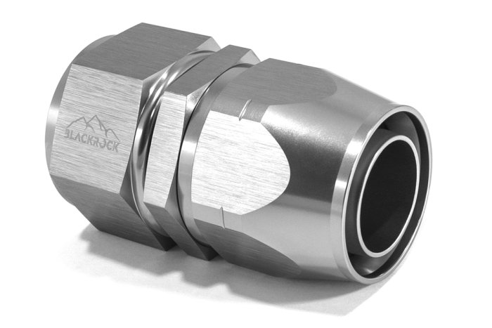 - 20 AN (20AN AN20) фитинг прямой 20 серия Cutter Style, BLACKROCK LAB A20-001-2Ti