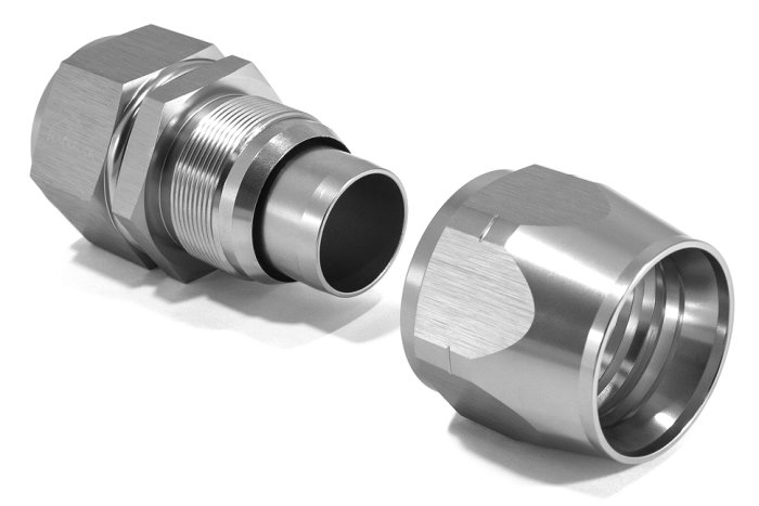 - 20 AN (20AN AN20) фитинг прямой 20 серия Cutter Style, BLACKROCK LAB A20-001-2Ti