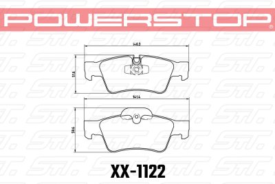 Колодки тормозные 23-1122 PowerStop Z23 задние MB M W164; R W251; G W463; GL X164;